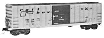 50' Rib side single door Boxcar -- Rail Box