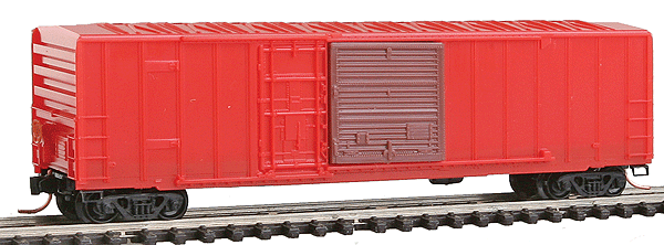50' Rib-Side Plug & Sliding Door Boxcar No Roofwalk - Ready to Run -- Undecorated