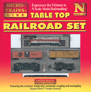 Table Top Train Set Dsl  w/22 x 52" Oval, Atlas GP40, 3 Cars & Caboose -- Richmond, Fredericksburg & Potomac