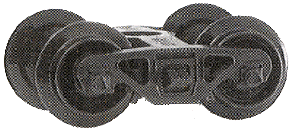 Caboose Trucks - 1 Pair -- Bettendorf Swing-Motion Type