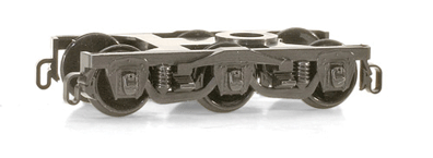 Passenger Car Trucks  1 Pair -- P-S 6-Wheel w/o Couplers
