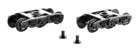 Buckeye Roller Bearing 6-Wheel Trucks, No Coupler, 36" Wheels -- pkg(2)