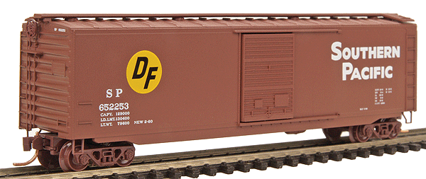 50' Standard Boxcar w/Youngstown Door -- Southern Pacific #652253 (Boxcar Red w/Large black & yellow DF Herald)