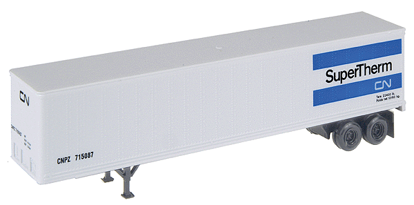 48' Trailer -- Canadian National #715087 (White w/Black Canadian Nat "SuperTherm" Hearld)