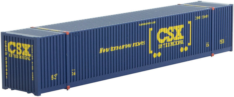 CIMC 53' Corrugated Container - Ready to Run -- CSX 233431 (blue, yellow, Boxcar Logo)