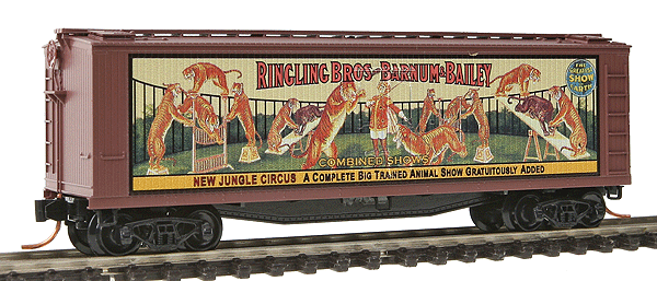 Ringling Bros. Billboard Series Wood Sheathed Boxcar -- Car #1