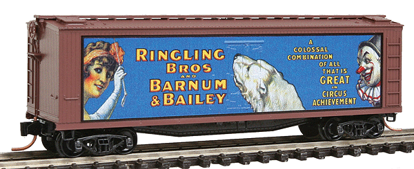 Ringling Bros. and Barnum & Bailey(TM) Series Wood-Sheathed Boxcar -- Billboard Car #8 (Polar Bear)