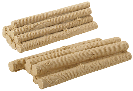 Army Bulldozer (Freight Car Load) 2-Pack -- Undecorated-1