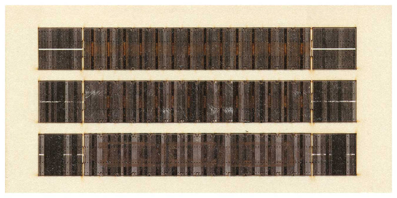 Bulkhead Flatcar Weathered Deck 3-Pack
