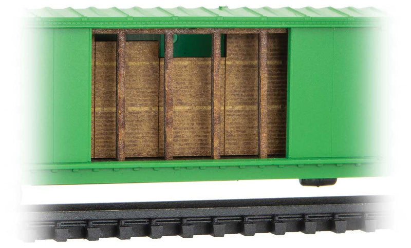 Green Veneer Lumber Brace Laser-Cut Wood Kit -- Fits #489-182xxxx, 37xxxx & 34xxxx Series Boxcars-1