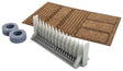 Combine Corn Heads w/Tire Flatcar Load -- Laser-Cut & 3D Print Kit