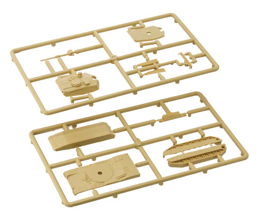 M1 Abrams Tank 2-Pack -- Unpainted (Plastic)-3