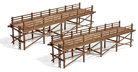Narrow Pier - Kit (Laser-Cut Wood) -- 2 Sections