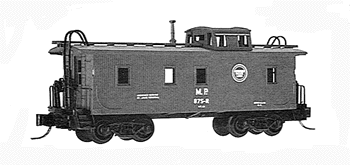 34' Wood-Sheathed Caboose w/Slanted Cupola -- MP