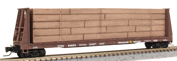60' Flatcar -- Trailer Train #80252
