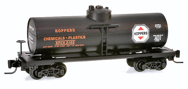 39' Single Dome Tank Car -- Kopper's Company #2105 (black, red, black, white Logo)