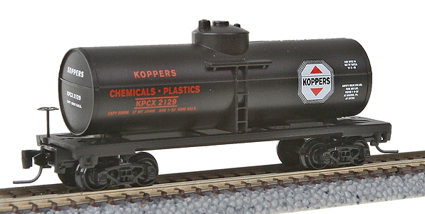 39' Single Dome Tank Car -- Kopper's Company #2129 (black, red, black, white Logo)