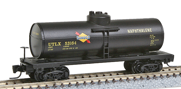 39' Single Dome Tank Car -- Sunoco UTLX #53164 (black)