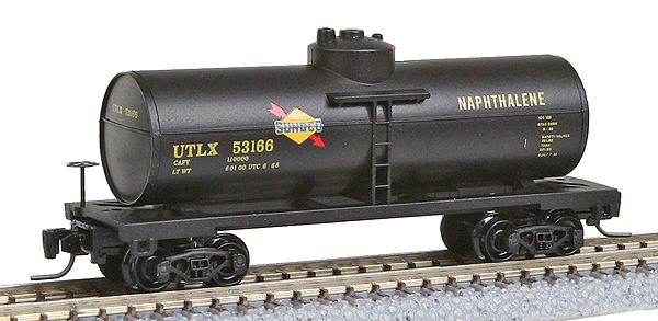 39' Single Dome Tank Car -- Sunoco UTLX #53166 (black)