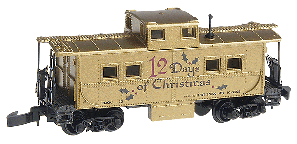 12 Days of Christmas Series - Center Cupola Steel Caboose -- With Marklin(R) Couplers