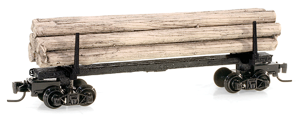 40' Modern Log Car w/Log Load