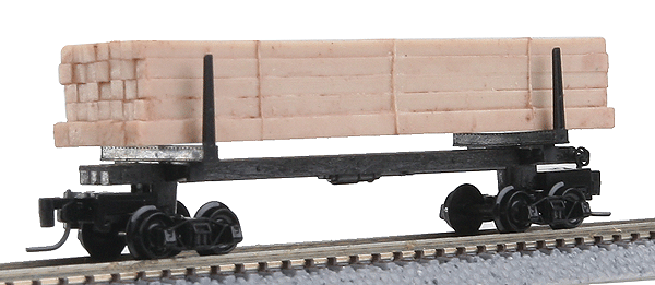 Modern Log Car w/Square Timber Load