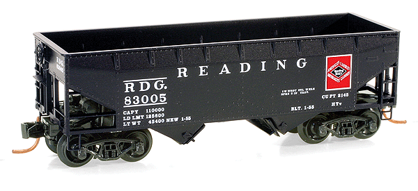 33' 2-Bay Hopper -- Reading #83005 (black)