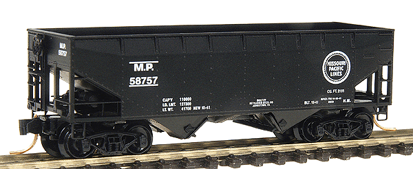 33' Twin-Bay Hopper w/Offset Sides -- Missouri Pacific #MP 58757