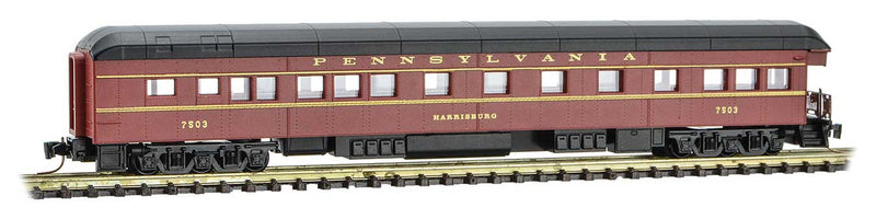 Modernized Heavyweight Business Car Observation - Ready to Run -- Pennsylvania Railroad 7503 (Tuscan, black)
