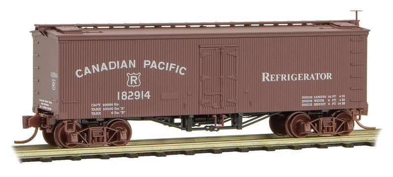 36' Wood-Sheathed Ice Reefer - Ready to Run -- Canadian Pacific #182914 (Boxcar Red)