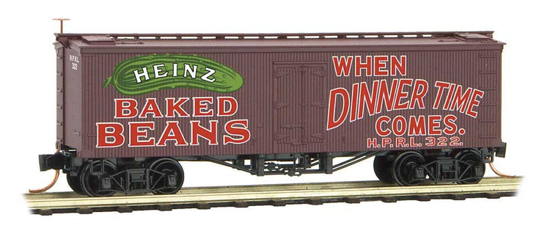 36' Wood-Sheathed Ice Reefer - Ready to Run -- Heinz HPRL #322 (Boxcar Red, red, green; Heinz Series Car #6)