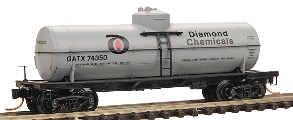 39' Single Dome Tanker w/Bettendorf Trucks -- GATX #74350 (gray)