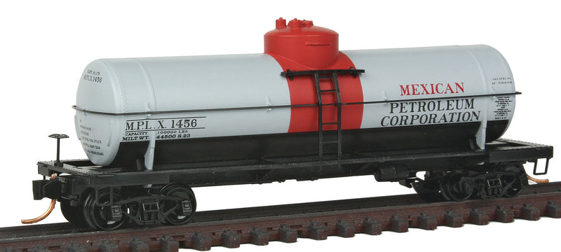 39' Single-Dome Tank Car - Ready to Run -- Mexican Petroleum Corp. MPLX #1456 (white, red, black)