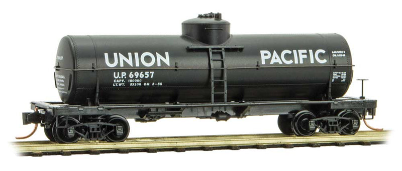 39' Single-Dome Tank Car - Ready to Run -- Union Pacific 69657 (black)