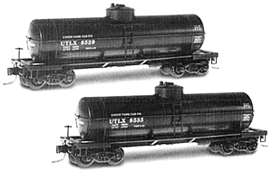 39' Single Dome Tank Car Set -- Union Tank Car Company UTLX #8535 & 8539