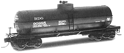 39' Single Dome Tank Car -- RDG #90985MWM RDG Green w/RDG Yellow Lettering