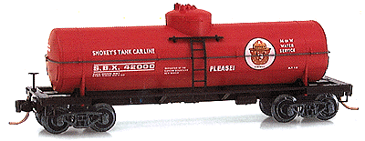 39' Single-Dome Tank Car -- S.B.X. #42000 Smokey Bear (red, white lettering)