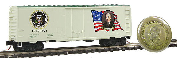 Presidential Series 40' Standard Plug Door Boxcar -- Woodrow Wilson 1913-1921, #11 in Series