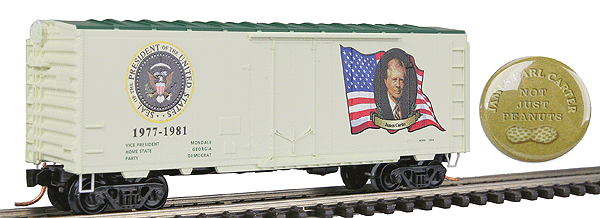 Presidential Series 40' Standard Plug Door Boxcar -- Jimmy Carter 1977-1981, #14 in Series