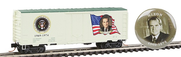 Presidential Series 40' Standard Plug Door Boxcar -- Richard Nixon 1969-1974, #17 in Series