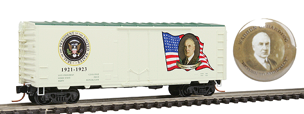 Presidential Series 40' Standard Plug Door Boxcar -- Warren G. Harding 1921-1923, #24 in Series
