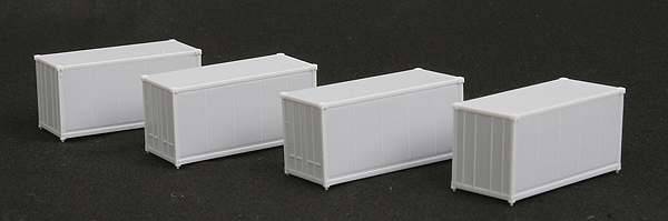 20' Container 4-Pack - Ready to Run -- Undecorated