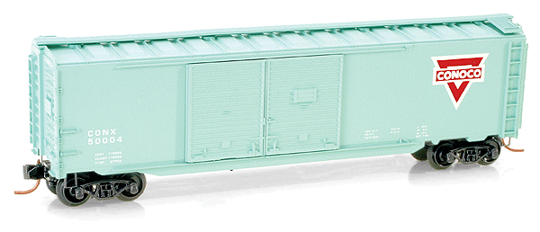 50' Double-Door Boxcar -- Conoco #50004 (blue)