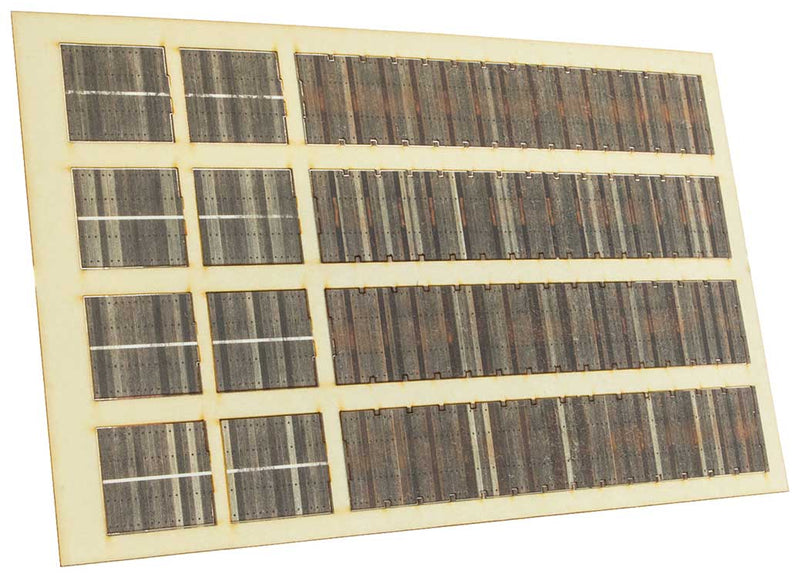 Bulkhead Flatcar Deck pkg(4) -- Fits 60' Bulkhead Flatcars