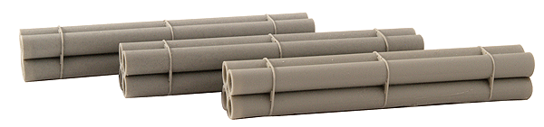 Pipe Loads -- Fits 60' Bulkhead Flatcars pkg(3)