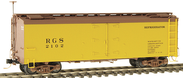 30' Composite Frame Reefer HOn3 (Ready-to-Run) -- Rio Grande Southern #2102