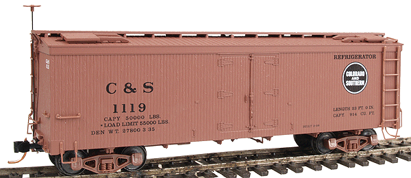 30' Refrigerator Car HOn3 -- Colorado & Southern #1119