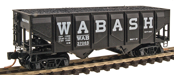 USRA 33' Panel-Side 2-Bay Hopper - Ready to Run -- Wabash