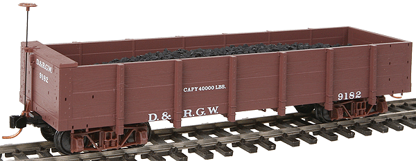 30' Composite Frame Gondola w/Coal Load -- Denver & Rio Grande Western #9182