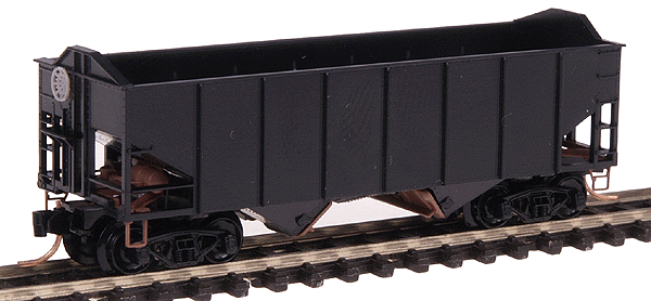 33' 2-Bay Rib Side Hopper w/Notched Peak Ends -- Undecorated
